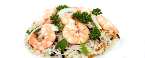 Festive prawn rice