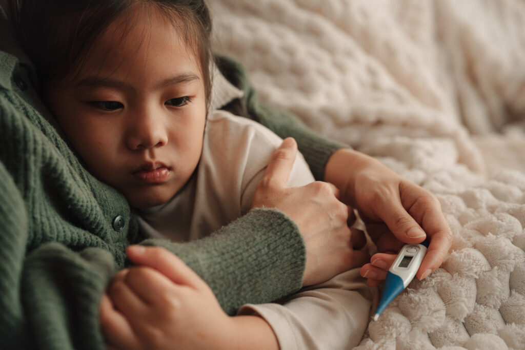 Young sick child