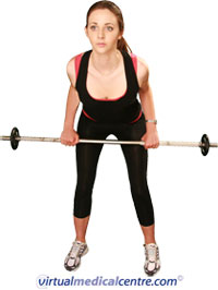 Resistance exercise: bent-over row