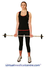 Resistance exercise: biceps curl